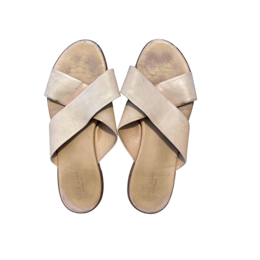 COLE HAAN Women's 9.5 Cream Slide Sandals